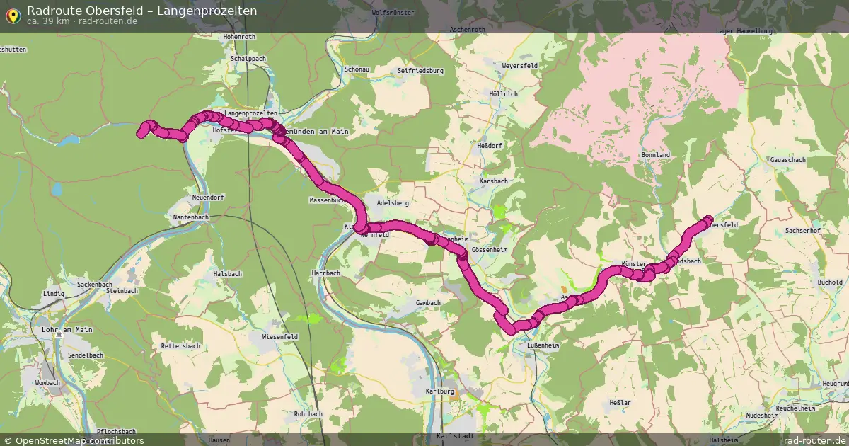 Radtour Obersfeld – Langenprozelten