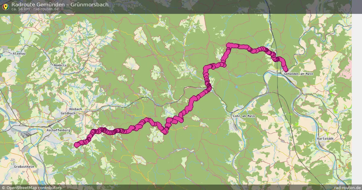 Radtour Gemünden – Grünmorsbach