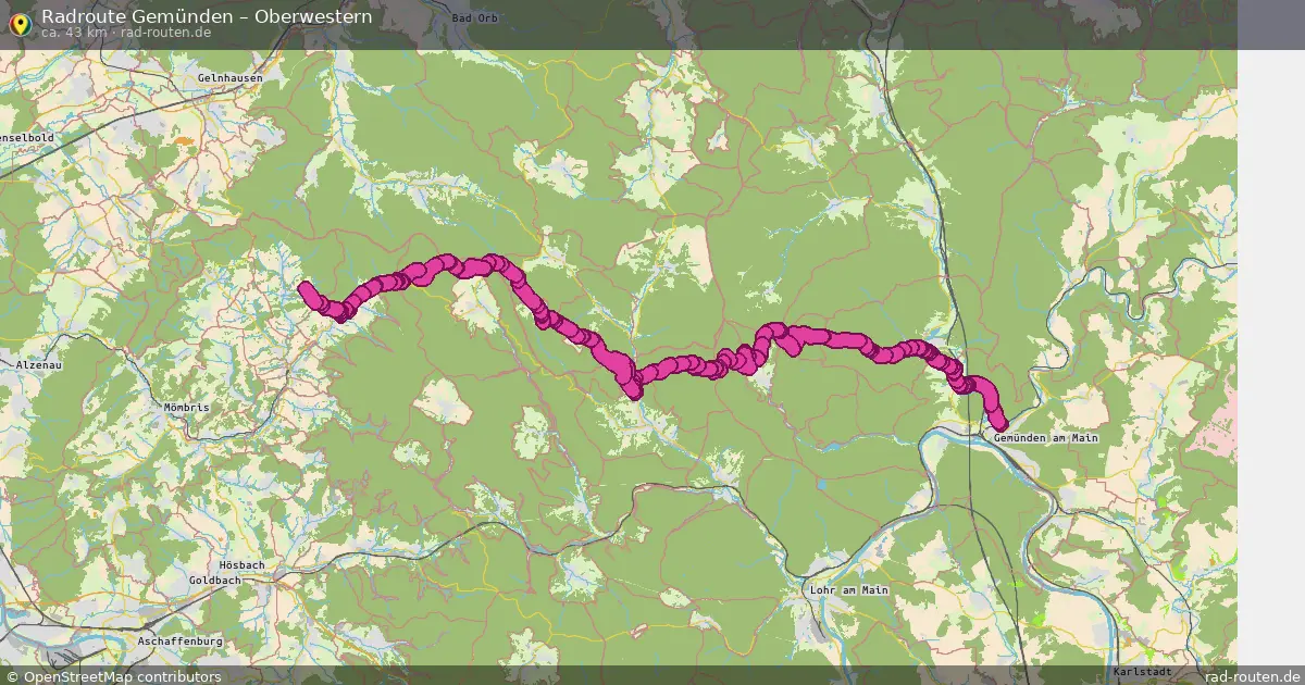 Radtour Gemünden – Oberwestern
