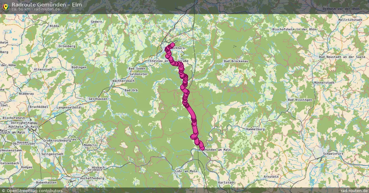 Radtour Gemünden – Elm