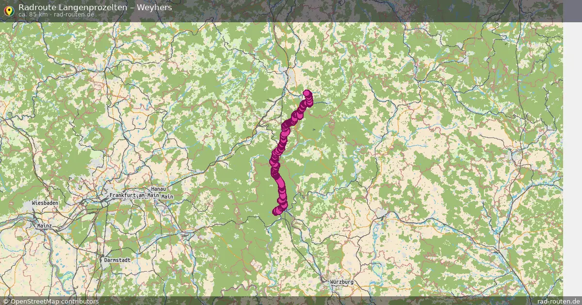 Radtour Langenprozelten – Weyhers