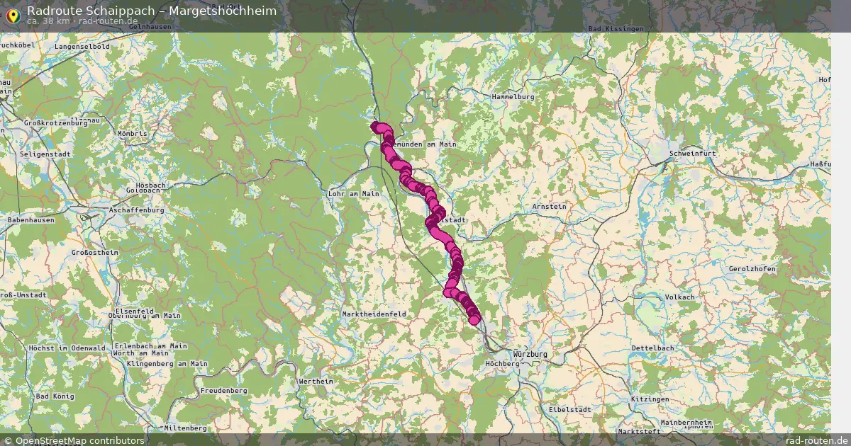 Radtour Schaippach – Margetshöchheim