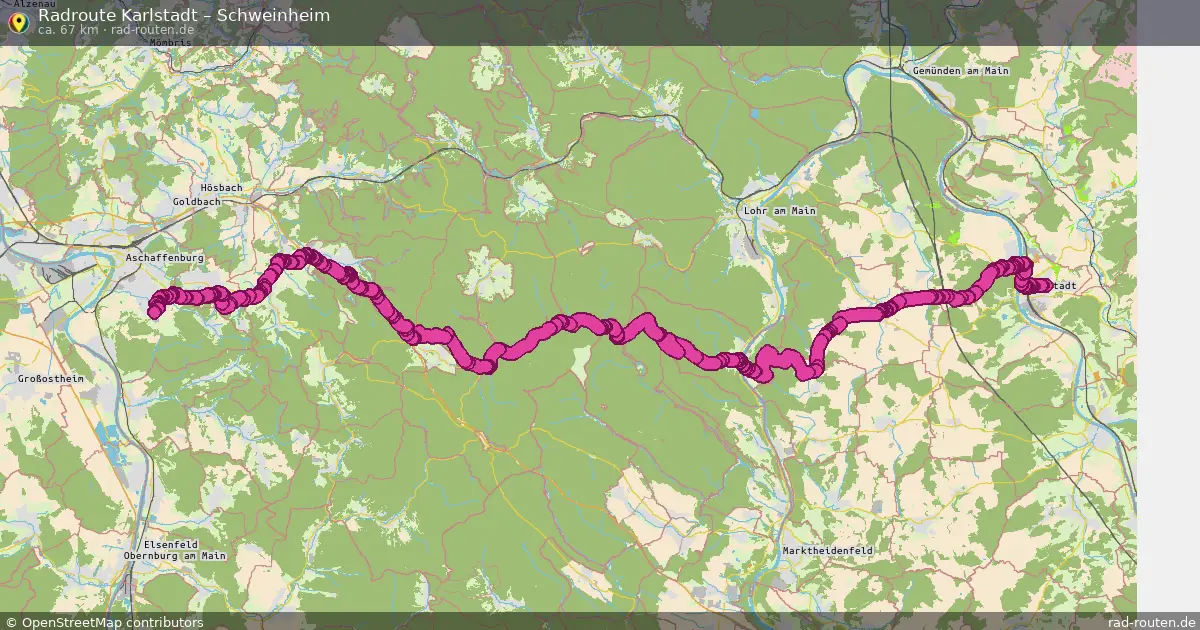 Radtour Karlstadt – Schweinheim