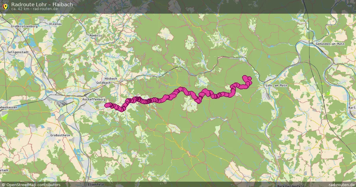 Radtour Lohr – Haibach