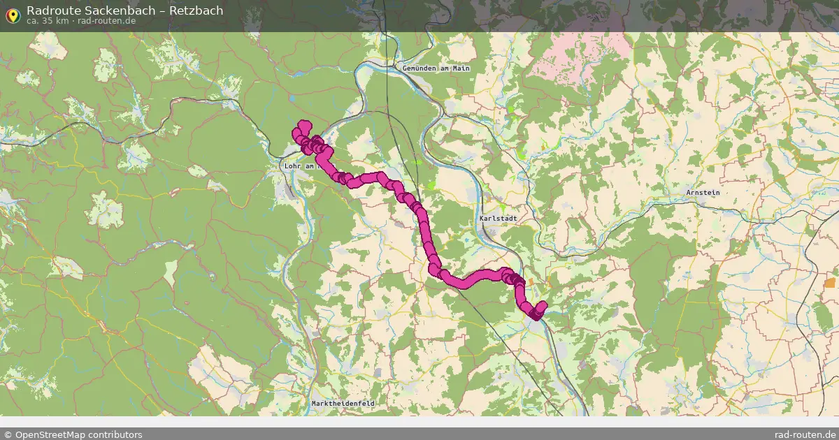 Radtour Sackenbach – Retzbach