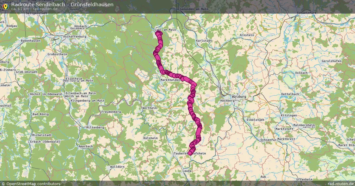 Radtour Sendelbach – Grünsfeldhausen