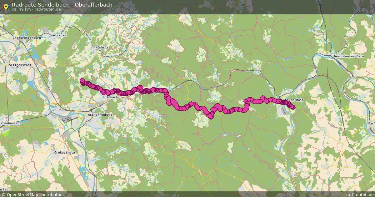 Radtour Sendelbach – Oberafferbach