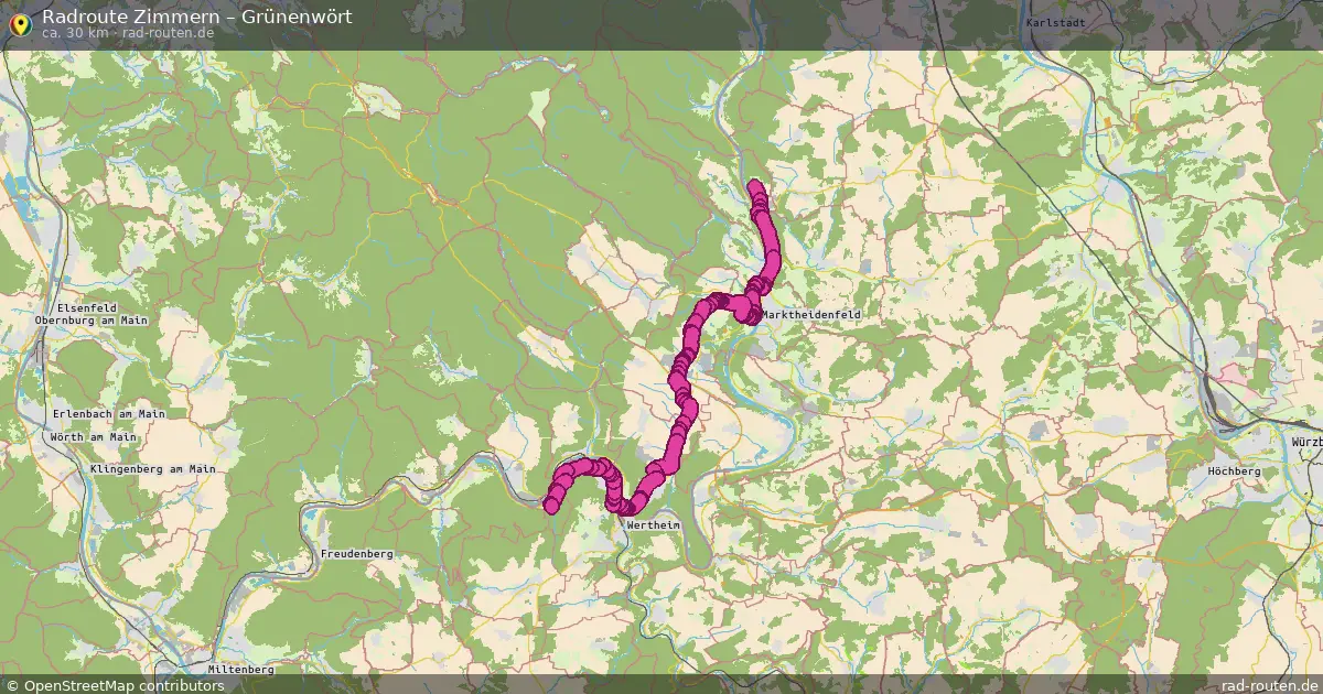 Radtour Zimmern – Grünenwört