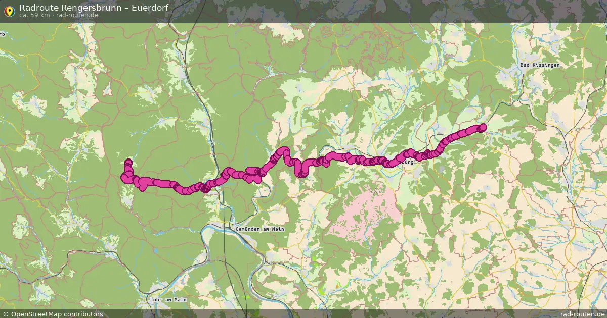 Radtour Rengersbrunn – Euerdorf