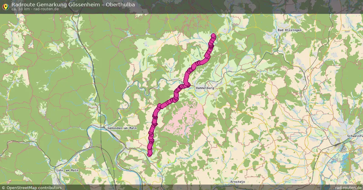 Radtour Gemarkung Gössenheim – Oberthulba