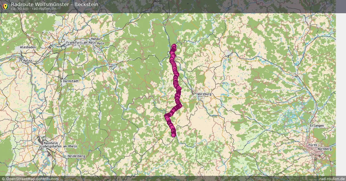 Radtour Wolfsmünster – Beckstein