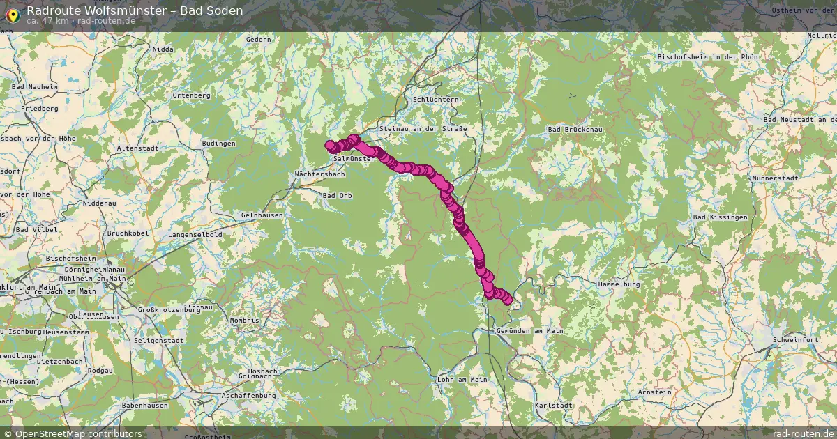 Radtour Wolfsmünster – Bad Soden