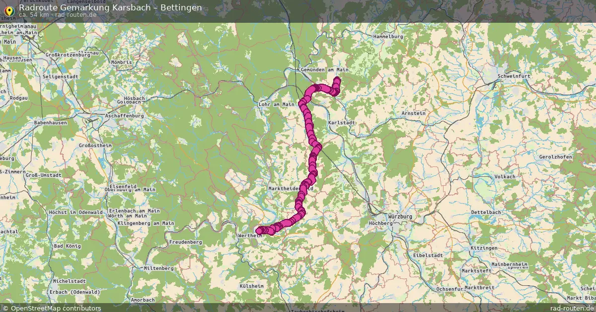 Radtour Gemarkung Karsbach – Bettingen