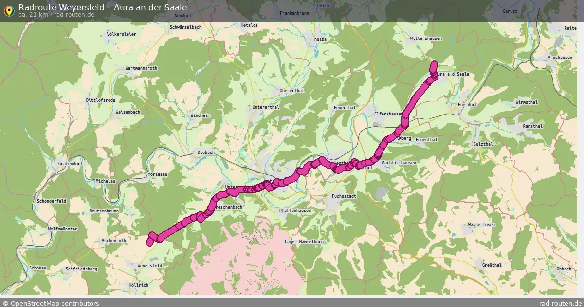 Radtour Weyersfeld – Aura An Der Saale