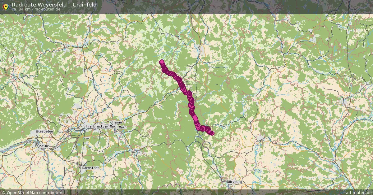 Radtour Weyersfeld – Crainfeld