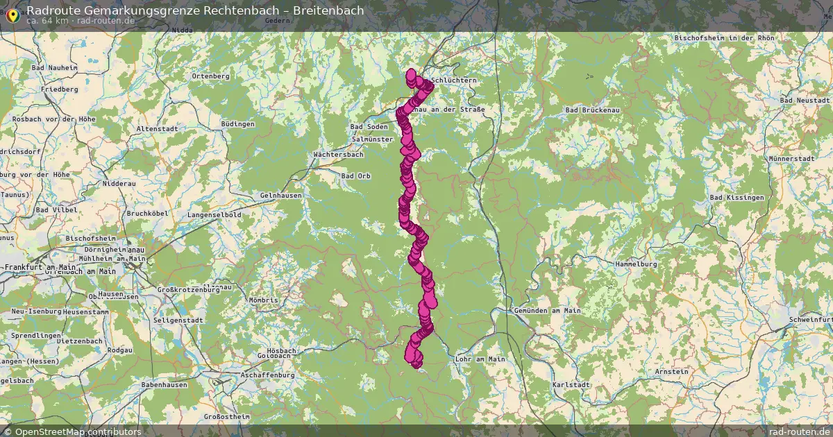 Radtour Gemarkungsgrenze Rechtenbach – Breitenbach