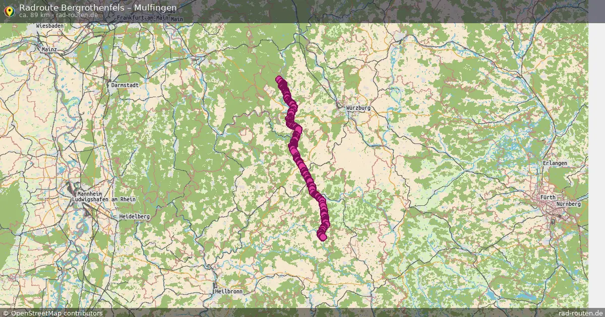 Radtour Bergrothenfels – Mulfingen
