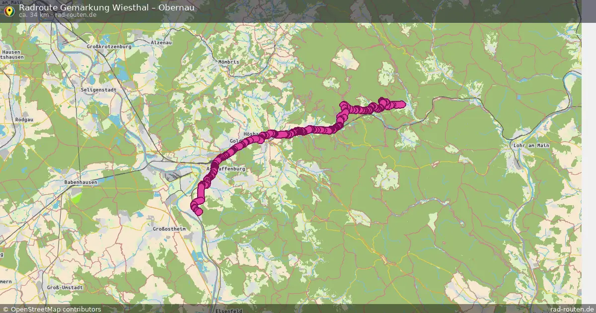 Radtour Gemarkung Wiesthal – Obernau
