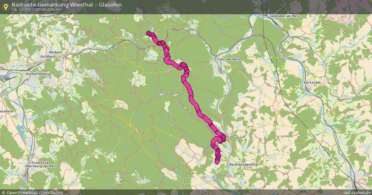 Radtour Gemarkung Wiesthal – Glasofen