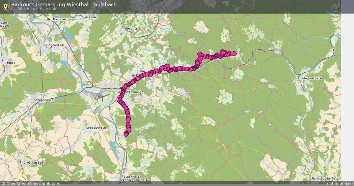 Radtour Gemarkung Wiesthal – Sulzbach