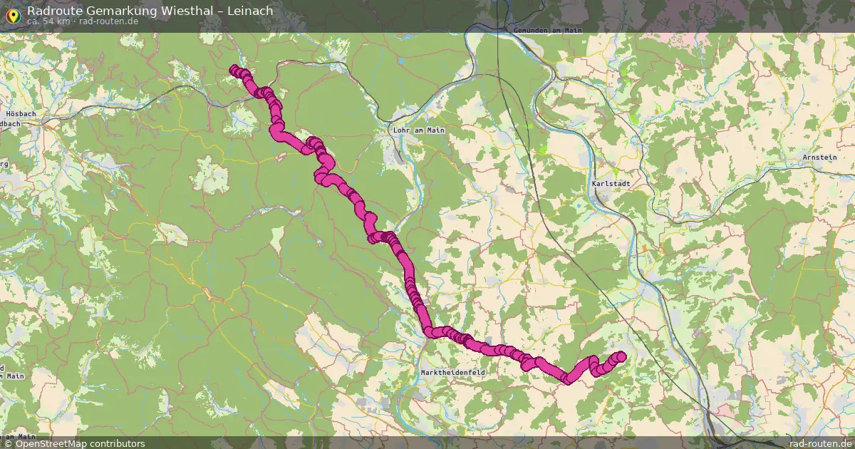 Radtour Gemarkung Wiesthal – Leinach