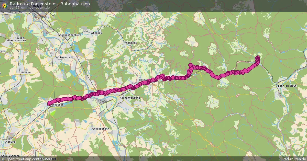 Radtour Partenstein – Babenhausen