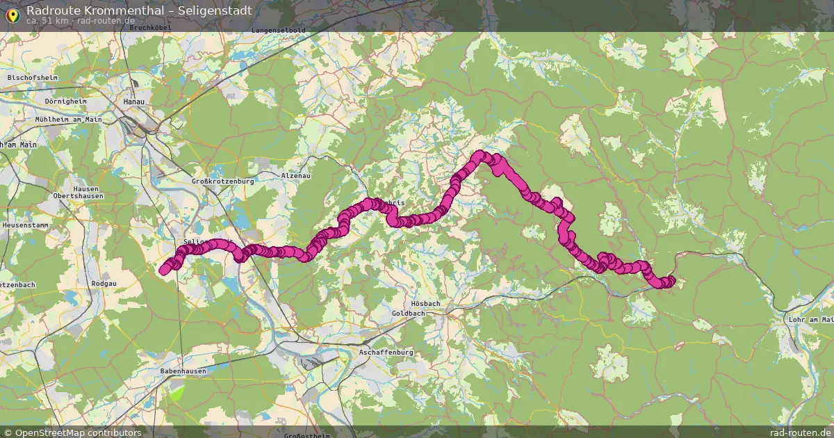 Radtour Krommenthal – Seligenstadt