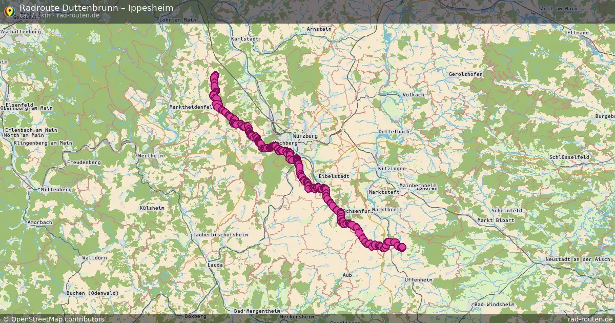Radtour Duttenbrunn – Ippesheim