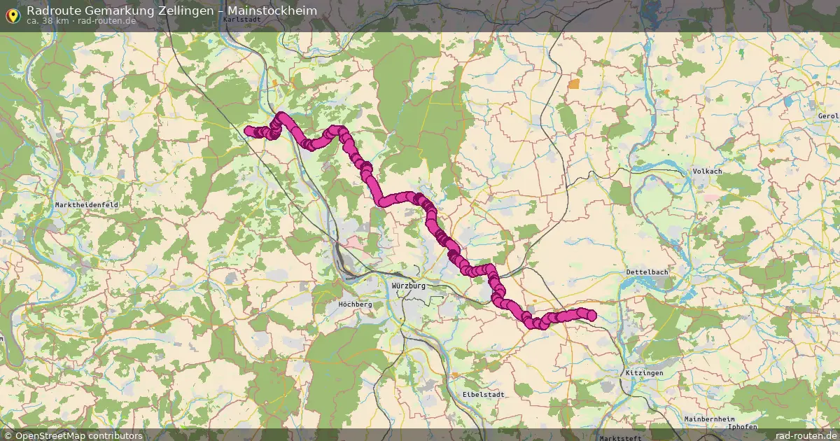 Radtour Gemarkung Zellingen – Mainstockheim