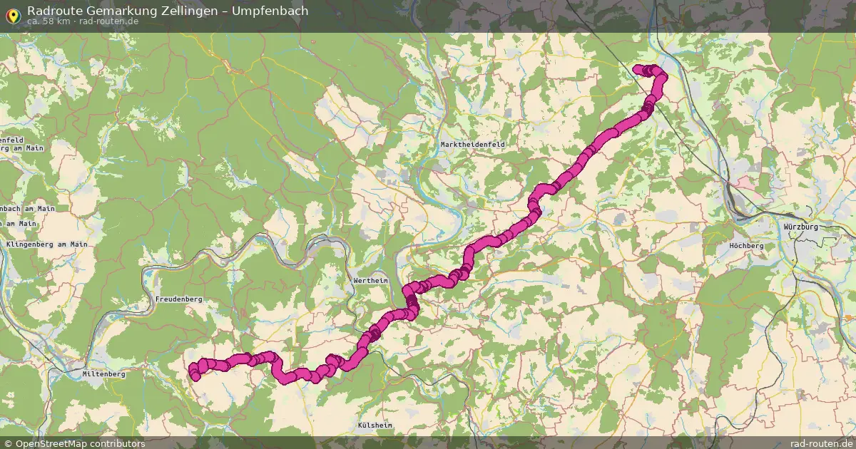 Radtour Gemarkung Zellingen – Umpfenbach