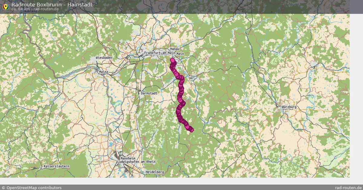 Radtour Boxbrunn – Hainstadt
