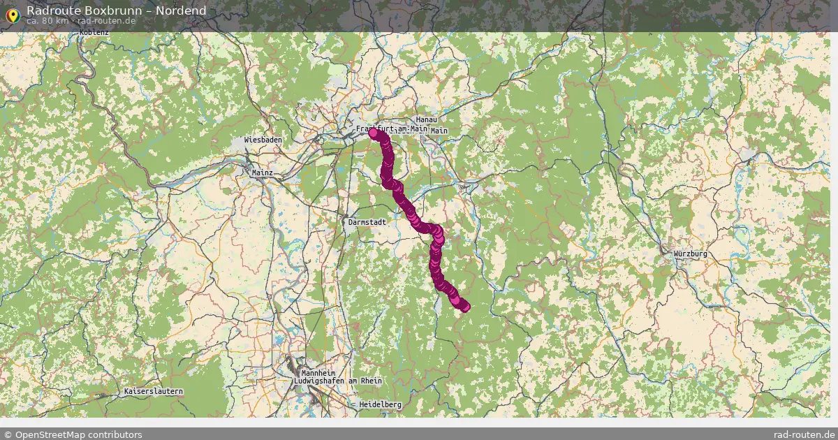 Radtour Boxbrunn – Nordend