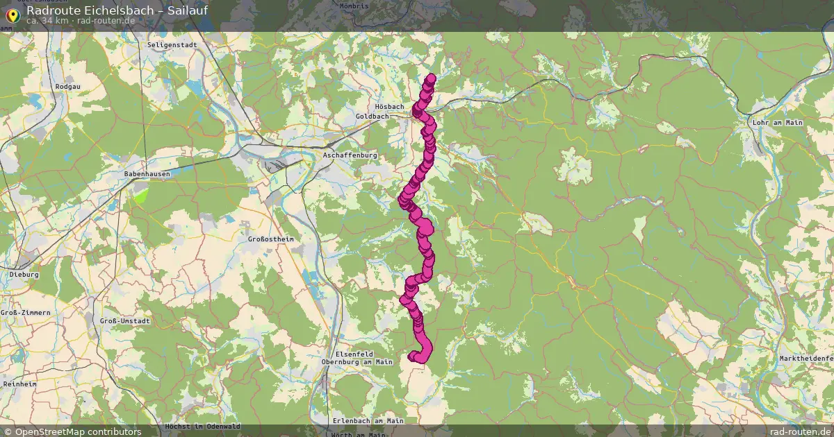 Radtour Eichelsbach – Sailauf