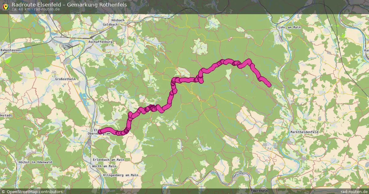 Radtour Elsenfeld – Gemarkung Rothenfels