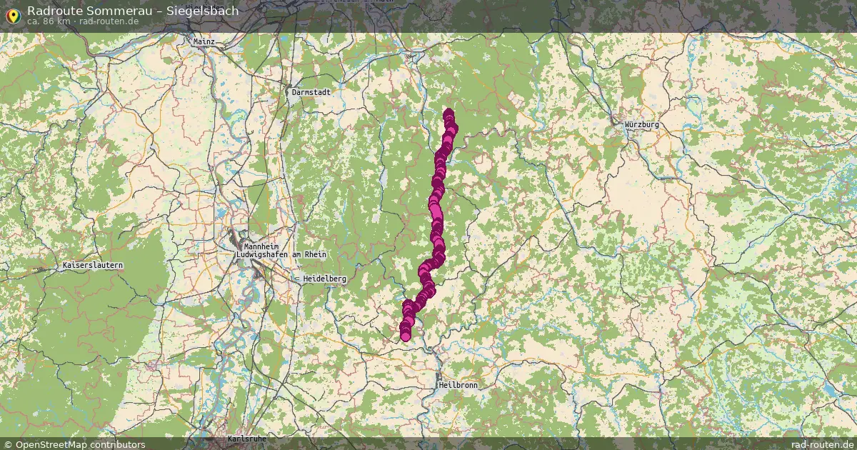 Radtour Sommerau – Siegelsbach
