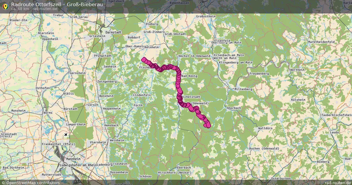 Radtour Ottorfszell – Groß-Bieberau