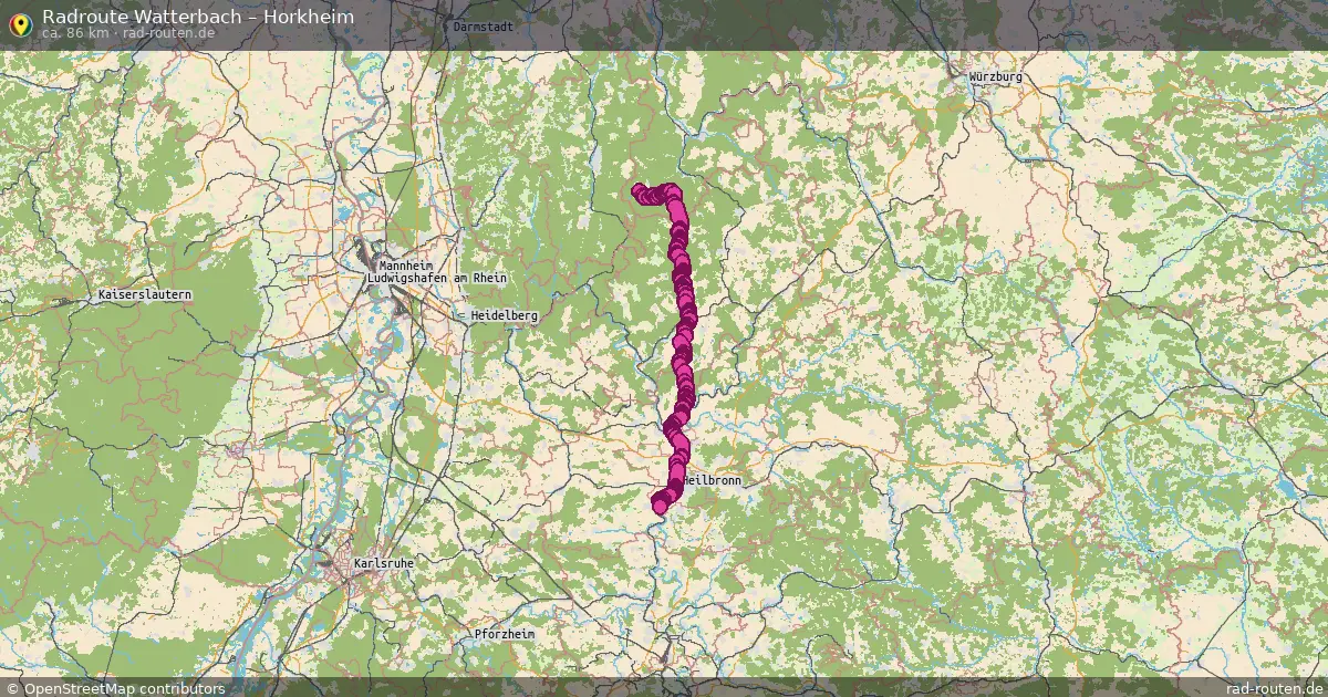 Radtour Watterbach – Horkheim