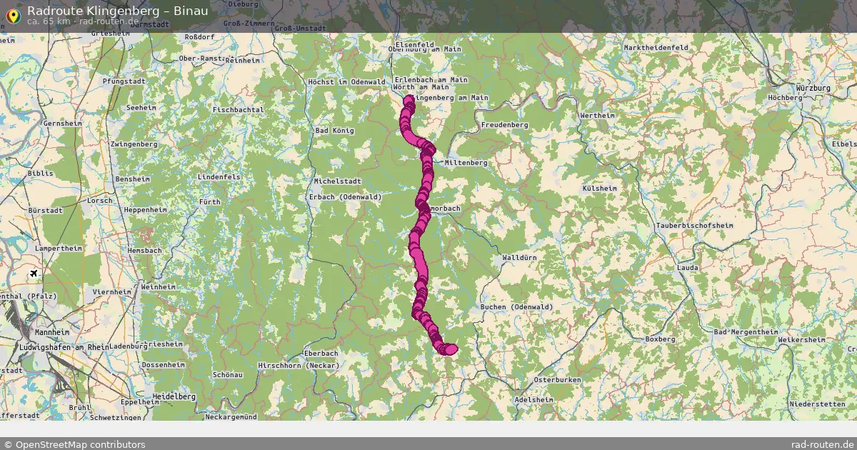 Radtour Klingenberg – Binau