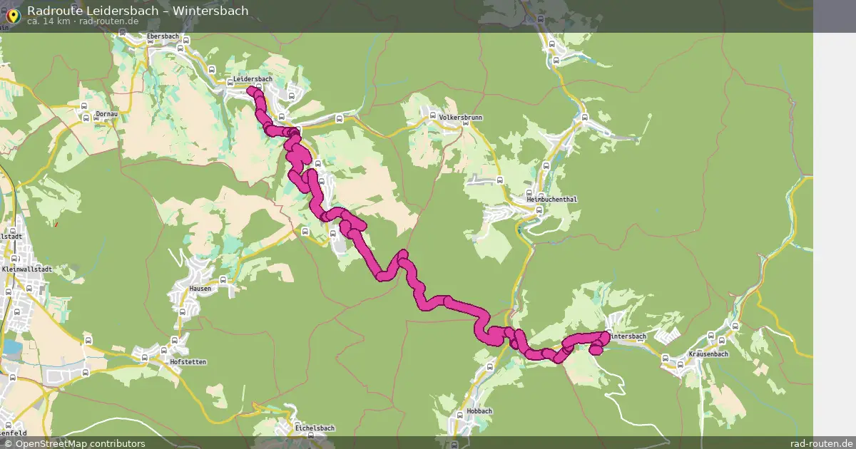 Radtour Leidersbach – Wintersbach