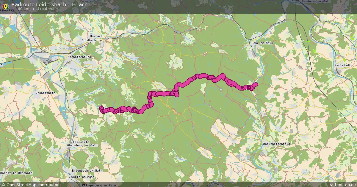 Radtour Leidersbach – Erlach