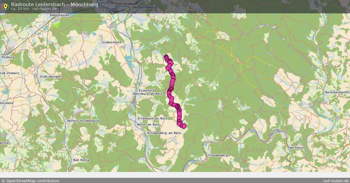 Radtour Leidersbach – Mönchberg
