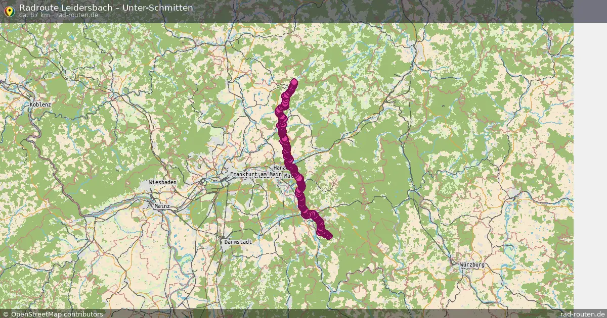 Radtour Leidersbach – Unter-Schmitten