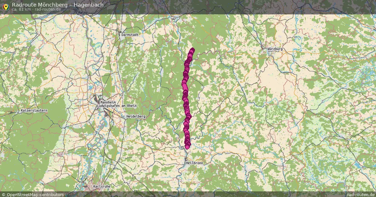 Radtour Mönchberg – Hagenbach