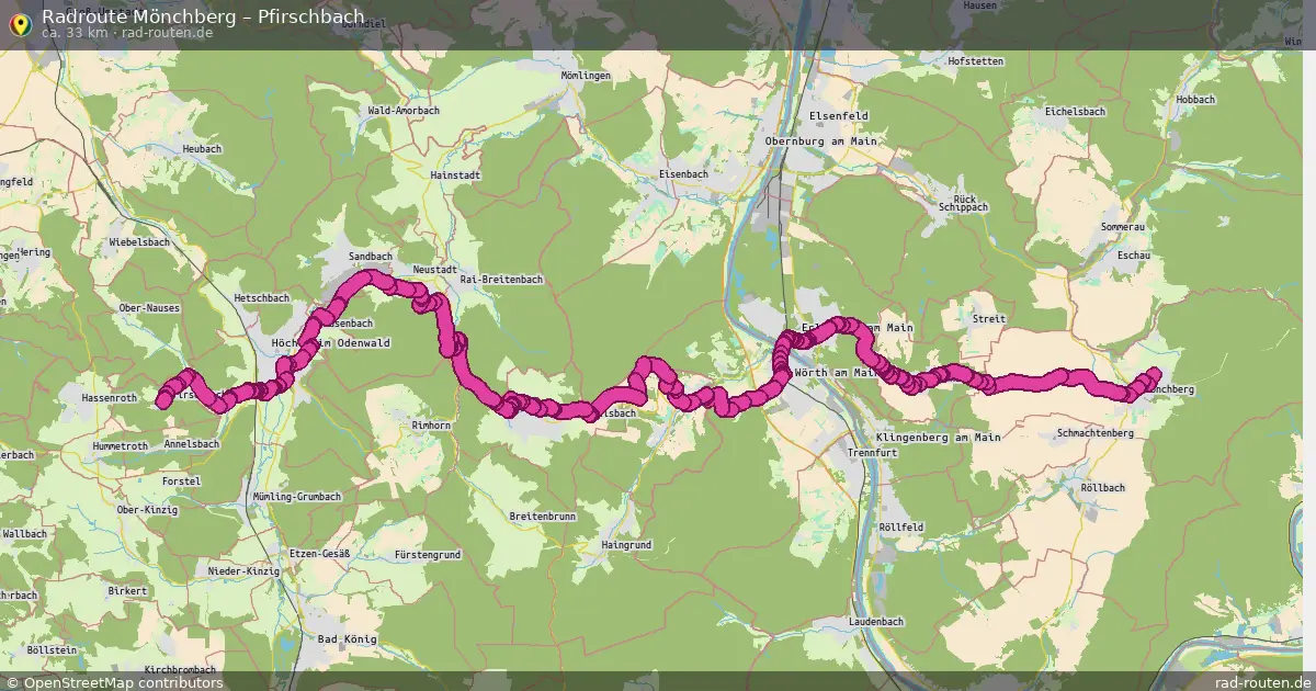 Radtour Mönchberg – Pfirschbach