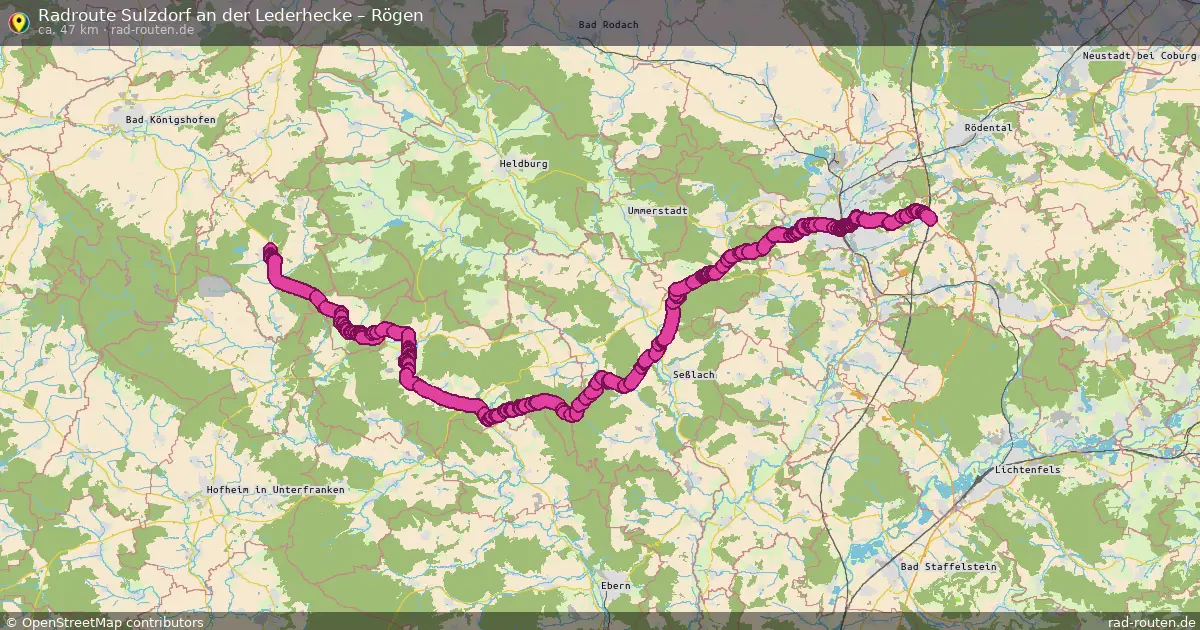 Radtour Sulzdorf An Der Lederhecke – Rögen