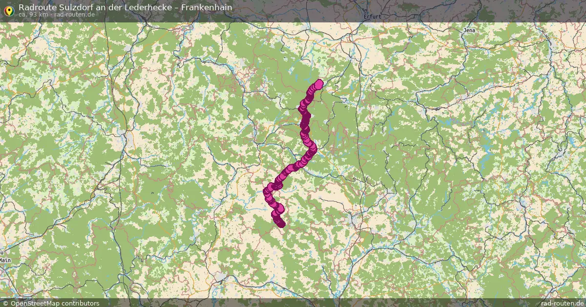 Radtour Sulzdorf An Der Lederhecke – Frankenhain