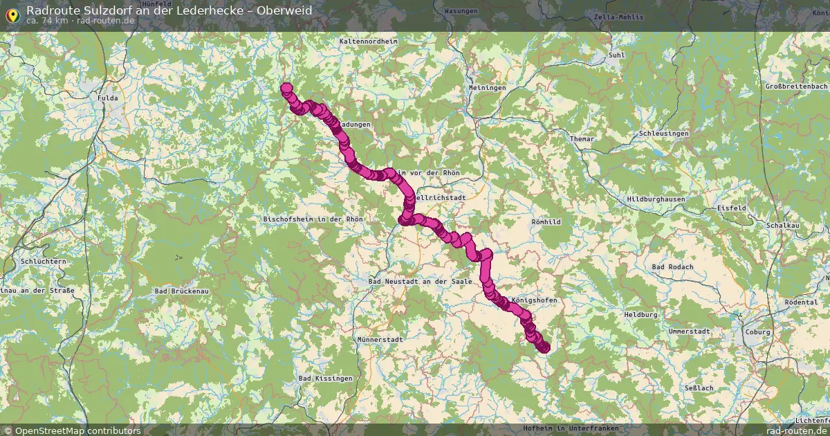 Radtour Sulzdorf An Der Lederhecke – Oberweid