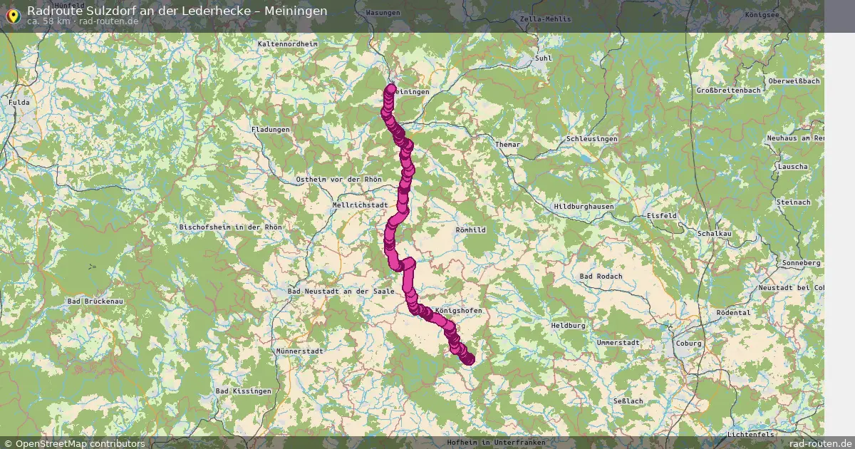 Radtour Sulzdorf An Der Lederhecke – Meiningen