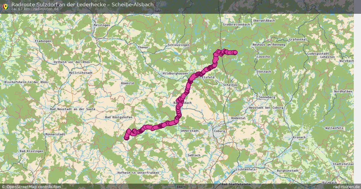 Radtour Sulzdorf An Der Lederhecke – Scheibe-Alsbach