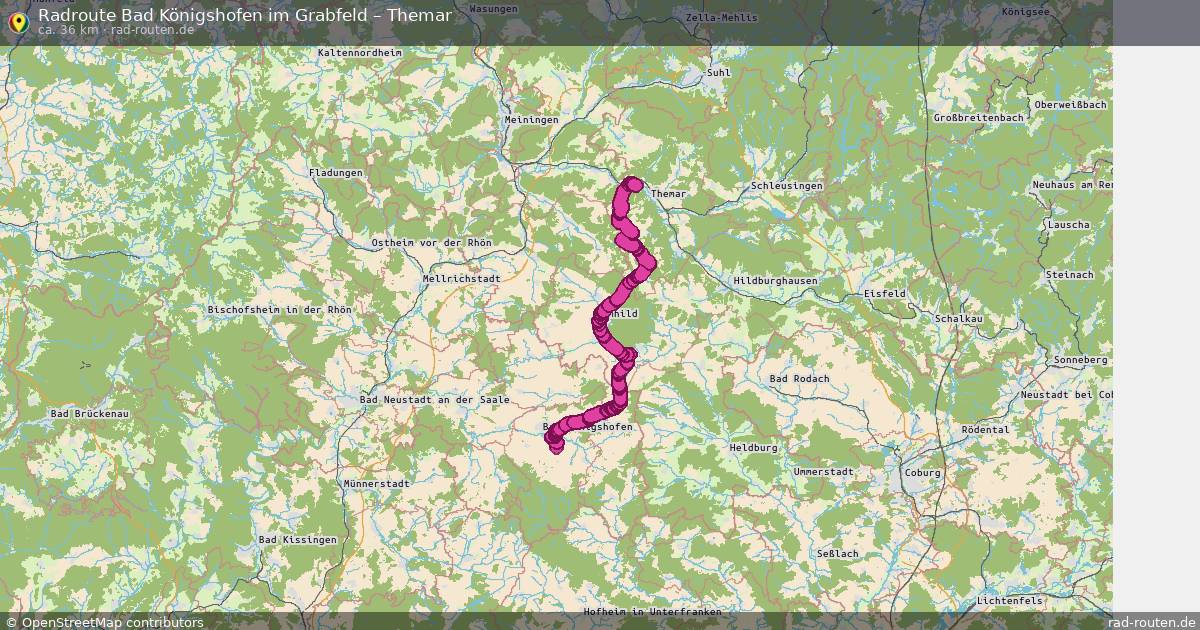 Fahrradroute Bad Königshofen Im Grabfeld – Themar